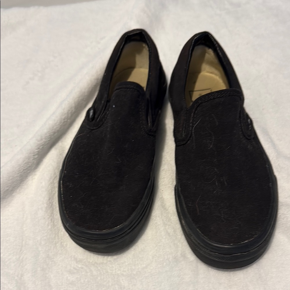 Vans Black Athletic Slip-On Shoes